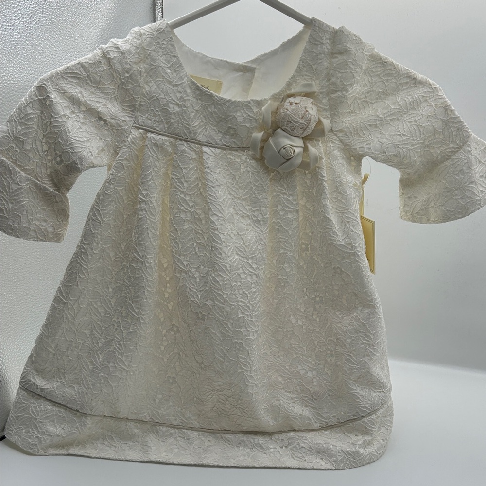 Laura Ashley Ivory Floral Lace Dress